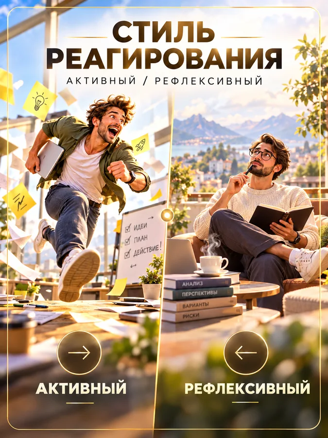 Стиль реагирования: активный — рефлексивный
